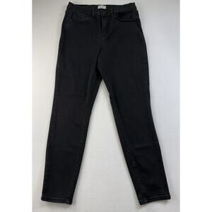 Nicole Miller SOHO Women’s Jeans Black High Waist Skinny And Stretchy Size 12